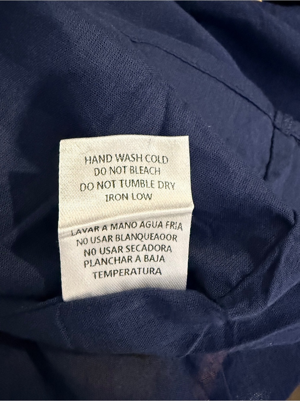 Madewell 100% Linen Bias Cut Maxi Skirt Navy Blue Size 4 Elastic Waist - Picture 10 of 12